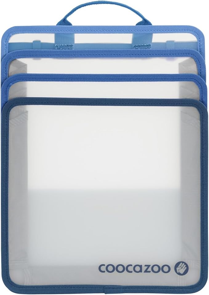 Faltbare Heftbox in Blau Transparent von COOCAZOO®