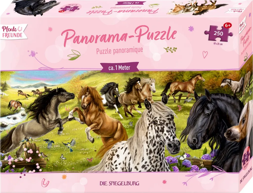 Panorama Puzzle - Pferdefreunde - Die Spiegelburg - Coppenrath Verlag