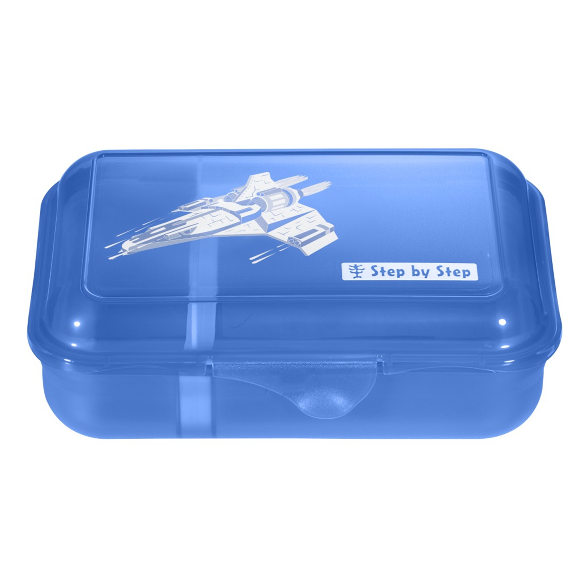 Lunchbox mit Trennwand von Step by Step, Starship Galactus in blau