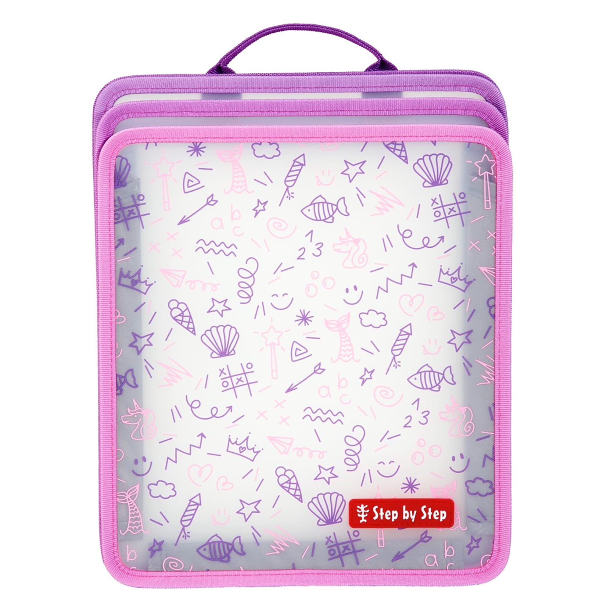 Faltbare Heftbox in Pink von Step by Step