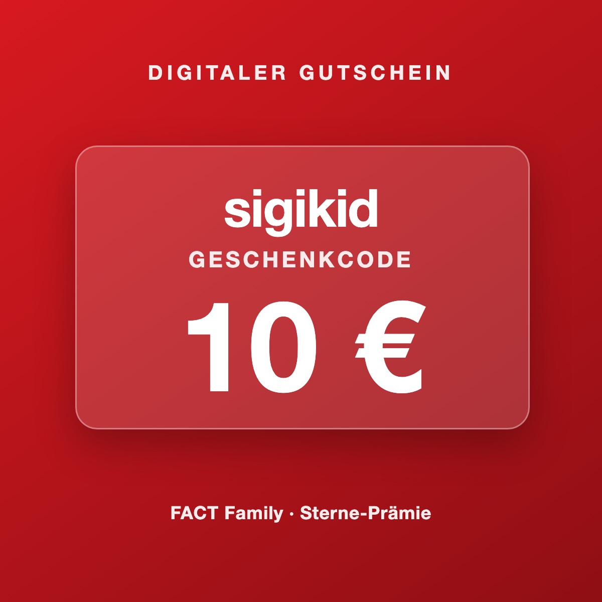 Sigikid Geschenkcode 10 €