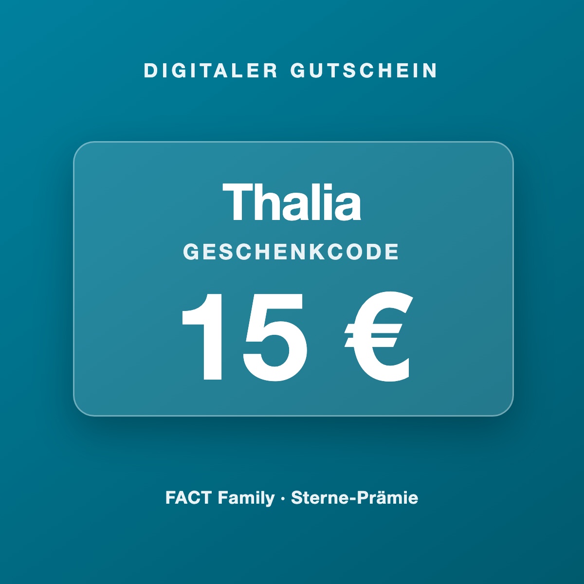 Thalia Geschenkcode 15 €